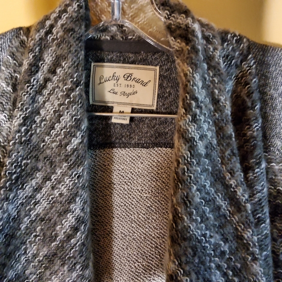 Lucky Brand Waterfall Open Front Cardigan - Picture 2 of 4